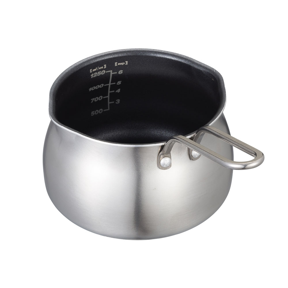 CB Japan copan系列 雙層不鏽鋼刻度牛奶鍋 1.5L